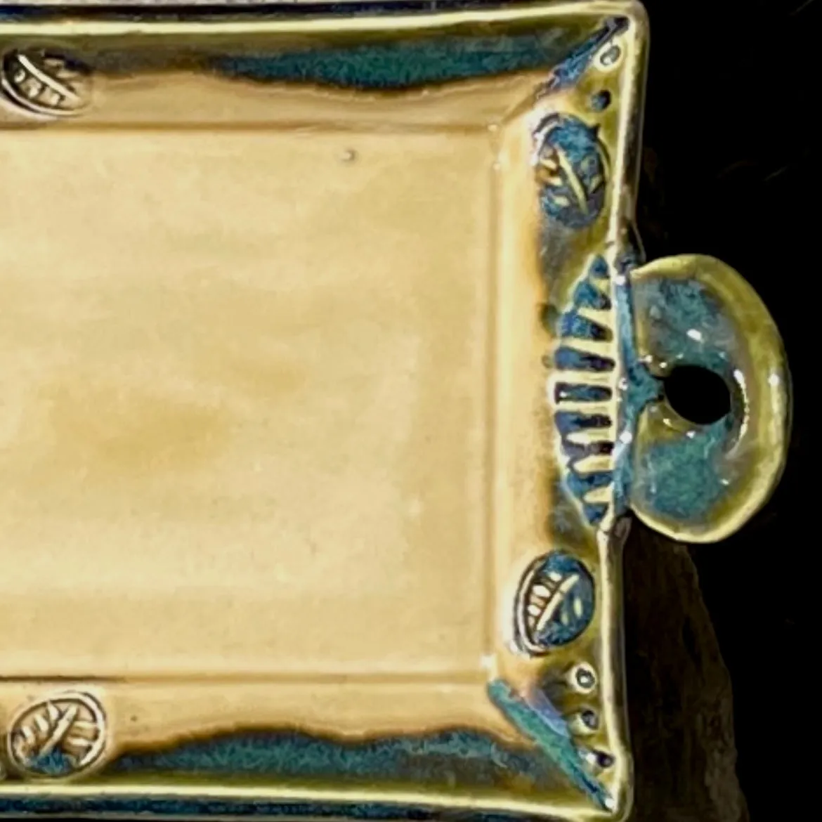 Tray with stamps